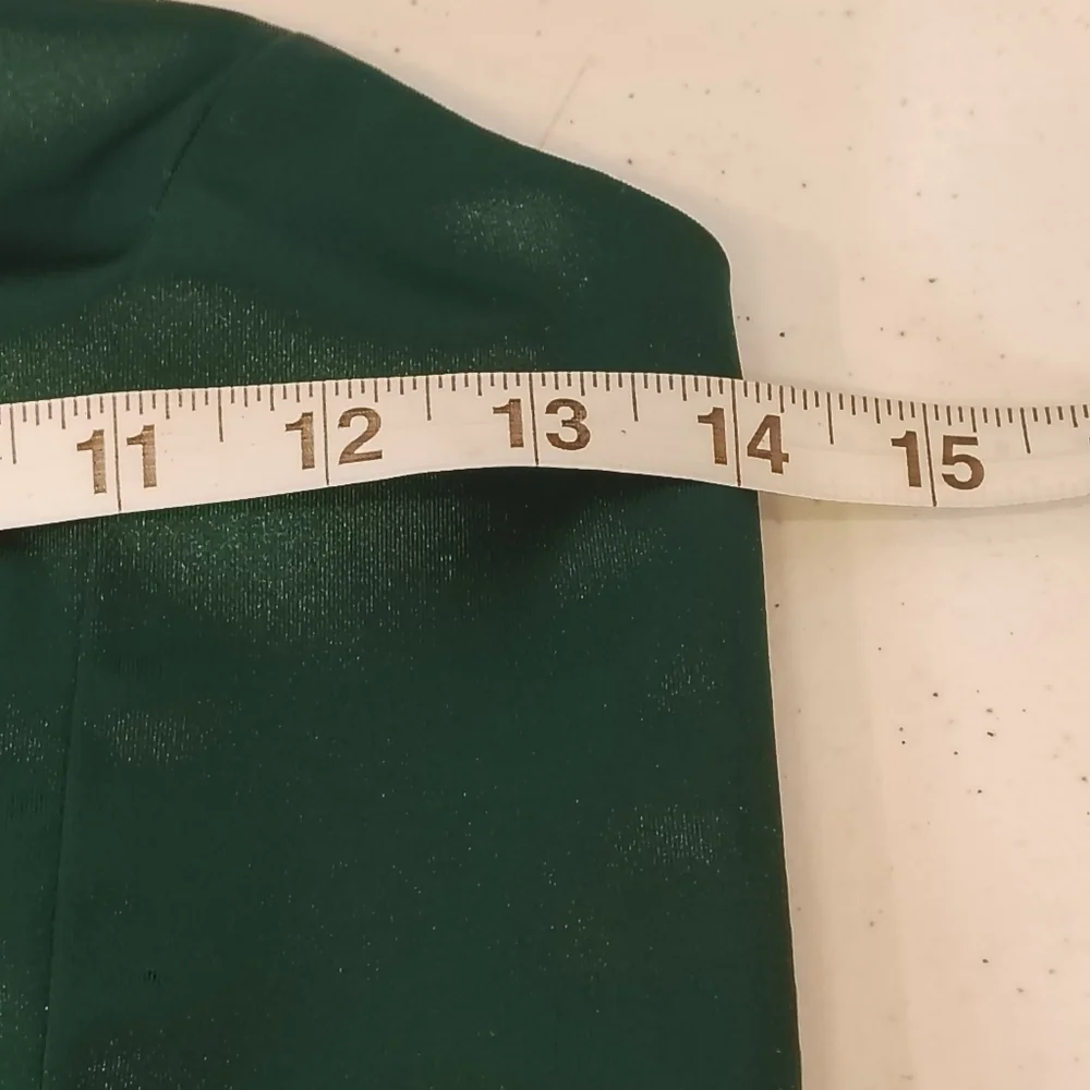 HONEY & ROSIE DRESS GIRLS SZ 14 SATIN FEEL EMERALD GREEN FORMAL HOLIDAY XMAS